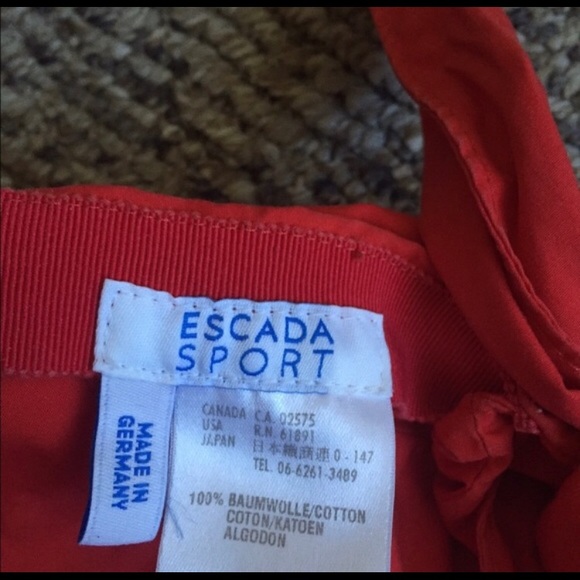 Vintage Escada Hat Red Coral - Picture 3 of 3